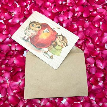 Деревянная открытка Для тебя Деревянная открытка Для тебя