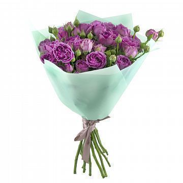 Букет из 9 розовых кустовых пионовидных роз 40 см Букет из 9 розовых кустовых пионовидных роз 40 см