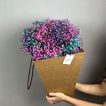 Букет 15 гипсофил микс в коробке Букет 15 гипсофил микс в коробке