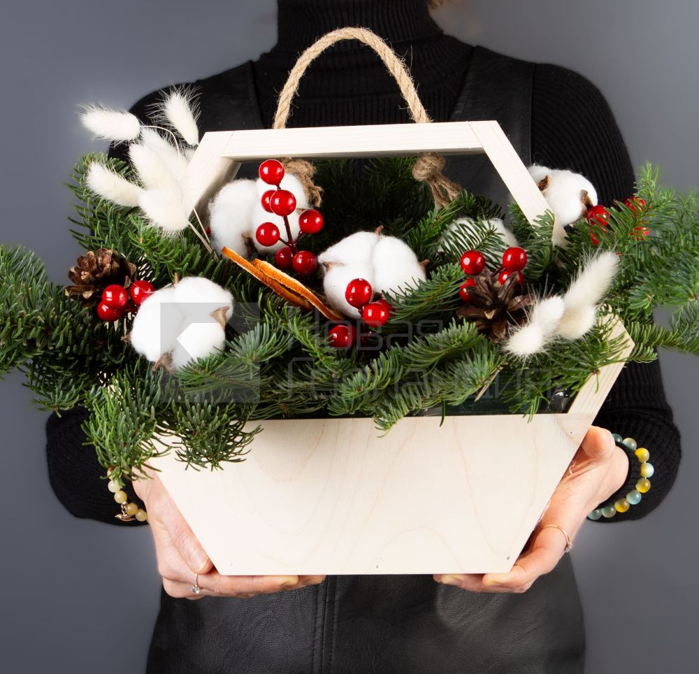 Деревянный ящик Новогодние чудеса