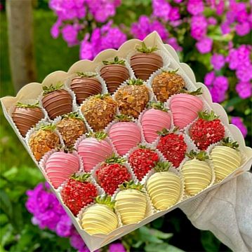 Набор клубники в шоколаде "Я тебя люблю"