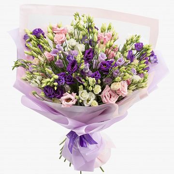 Букет 25 эустом микс Букет 25 эустом микс