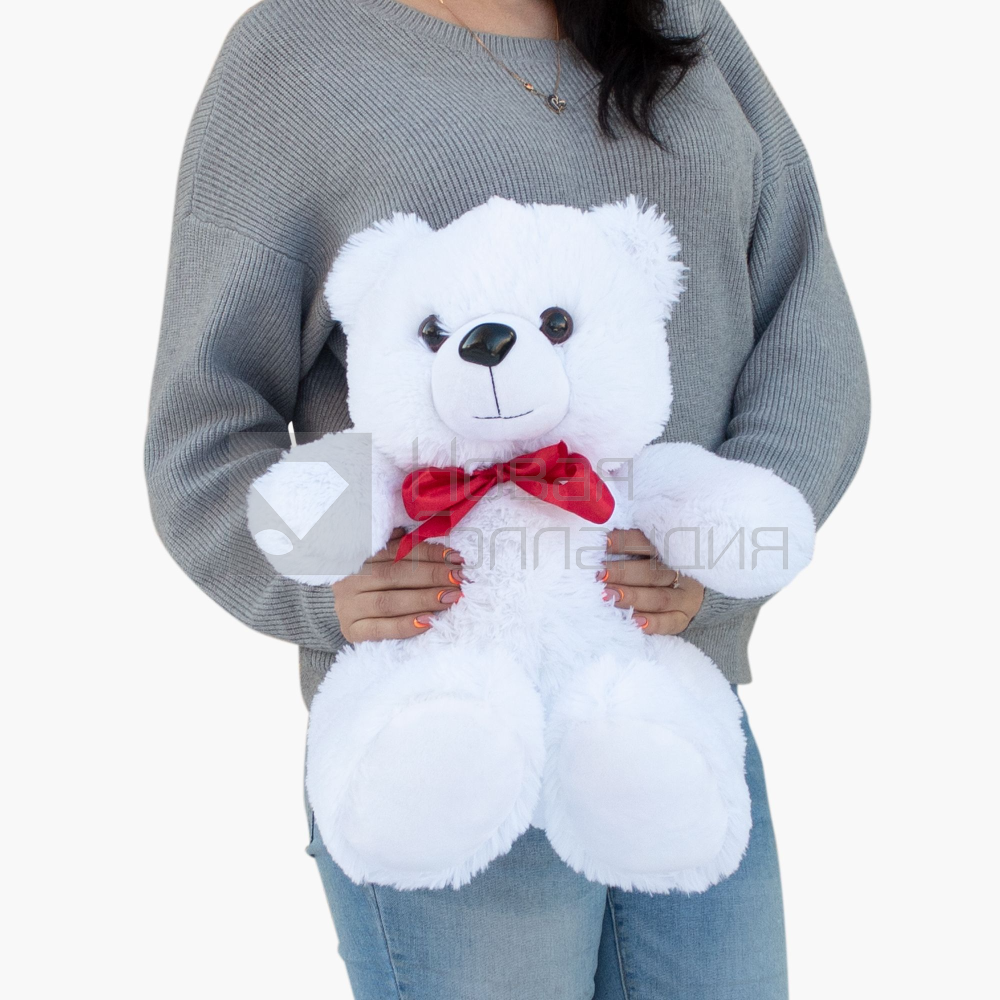 Белый мишка 50 см