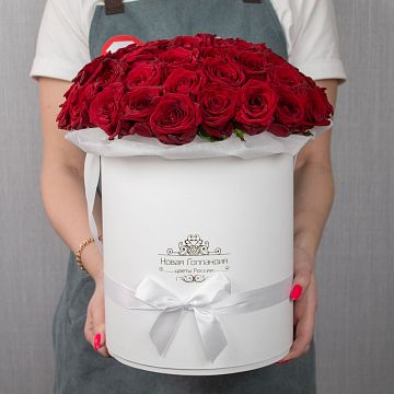 Элегантные цветы в коробке, боксе для изысканных подарков!