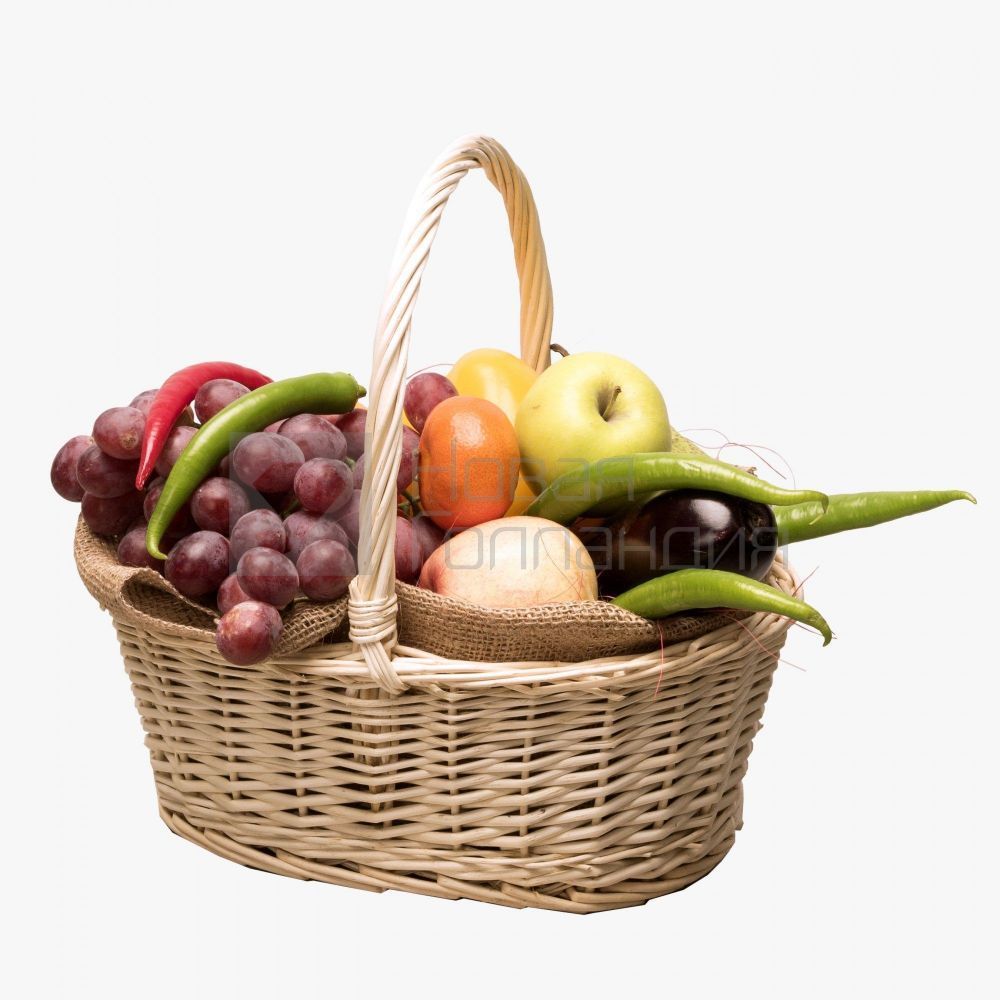 Basket of vegetables and fruits ≈ 2.5 kg.