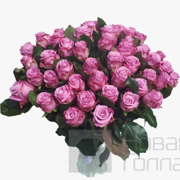Букет 51 Сиреневая роза 50 см