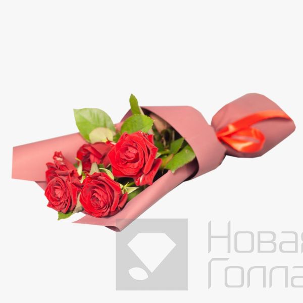 Букет из 5 красных роз (3)