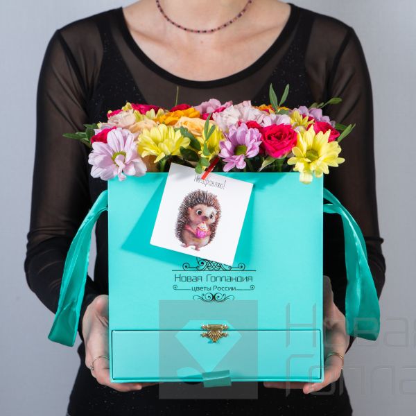 Коробка квадратная тиффани