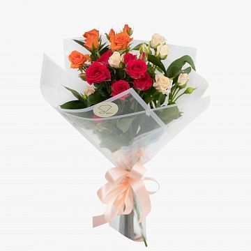 Букет из 3 кустовых роз ассорти