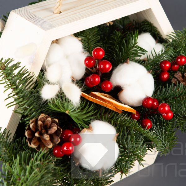 Деревянный ящик Новогодние чудеса