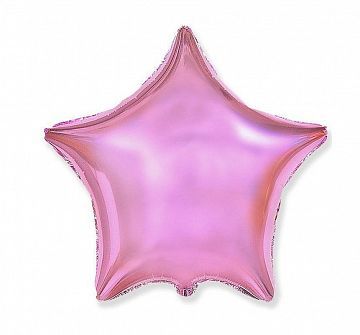 Воздушный шар звезда Розовая