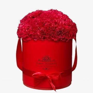 25 гвоздик в шляпной коробке №1