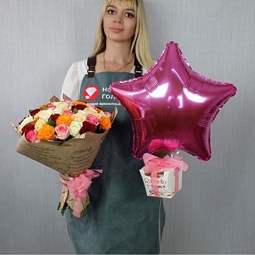 Комбо с букетом Пояс Венеры