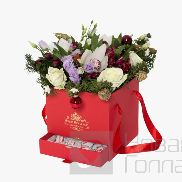 Коробка шкатулка Рождественская