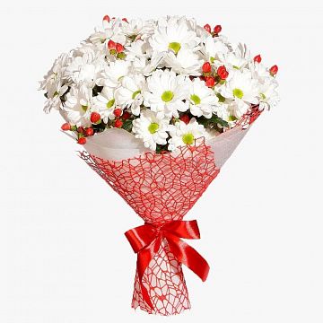 Букет Бакарди из ромашковой хризантемы Букет Бакарди из ромашковой хризантемы