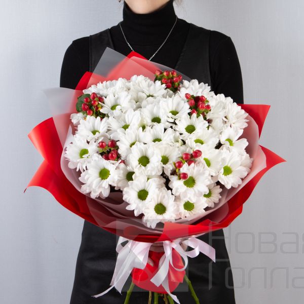 Букет Бакарди из ромашковой хризантемы