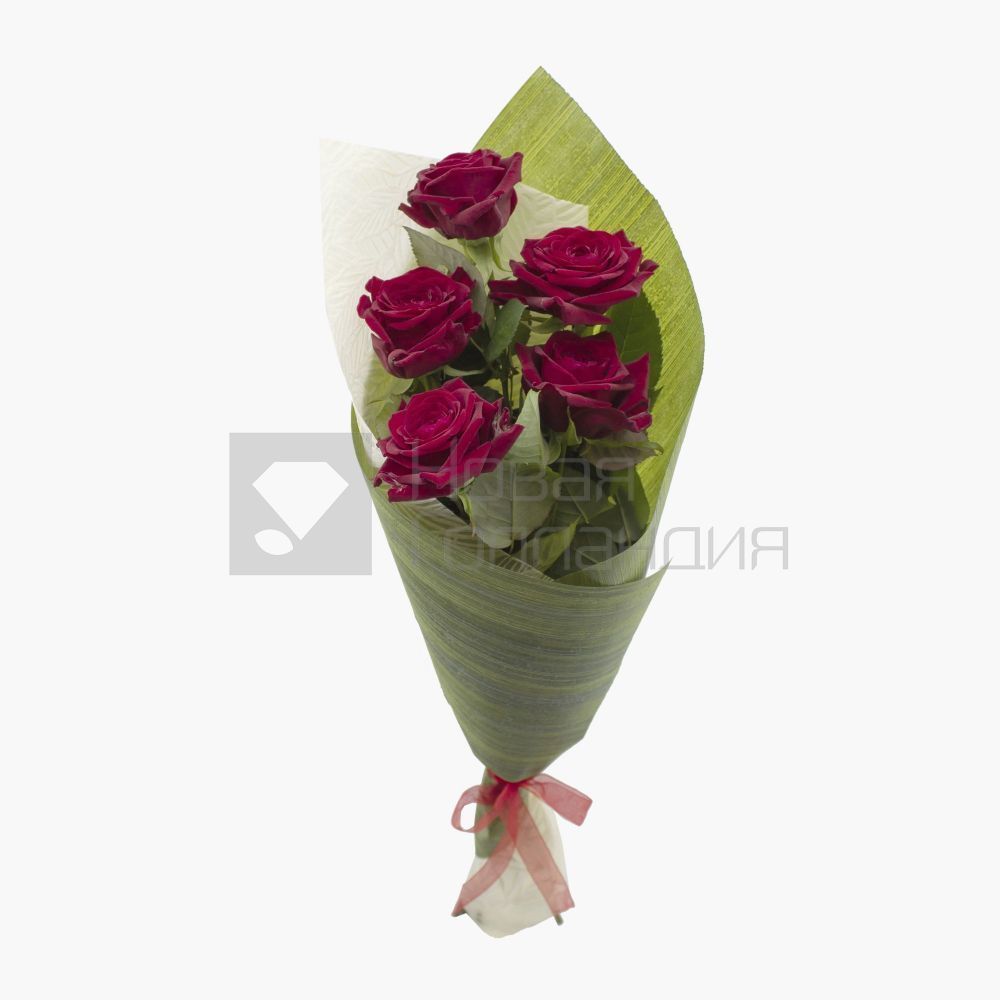 Букет из 5 красных роз (6)