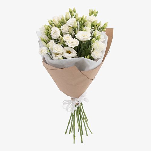 Букет из 11 белых эустом