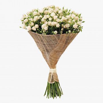 Букет 51 кремовая кустовая роза Букет 51 кремовая кустовая роза