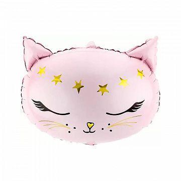 Воздушный шар Фигура Волшебный котенок, Розовый