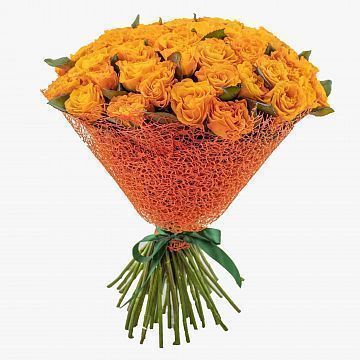 55 оранжевых роз 50 см. 55 оранжевых роз 50 см.