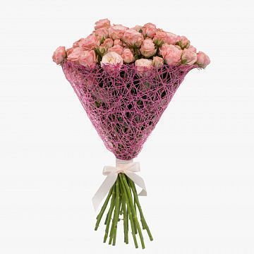 Букет 25 розовых пионовидных роз 40 см NEW Букет 25 розовых пионовидных роз 40 см NEW