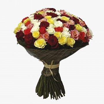Букет 151 роза микс 60 см Букет 151 роза микс 60 см