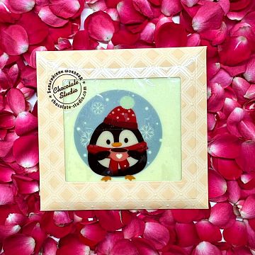 Шоколадная открытка Пингвин Шоколадная открытка Пингвин