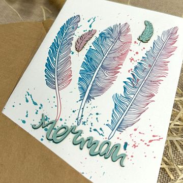 Открытка ручной работы Мечтай Открытка ручной работы Мечтай