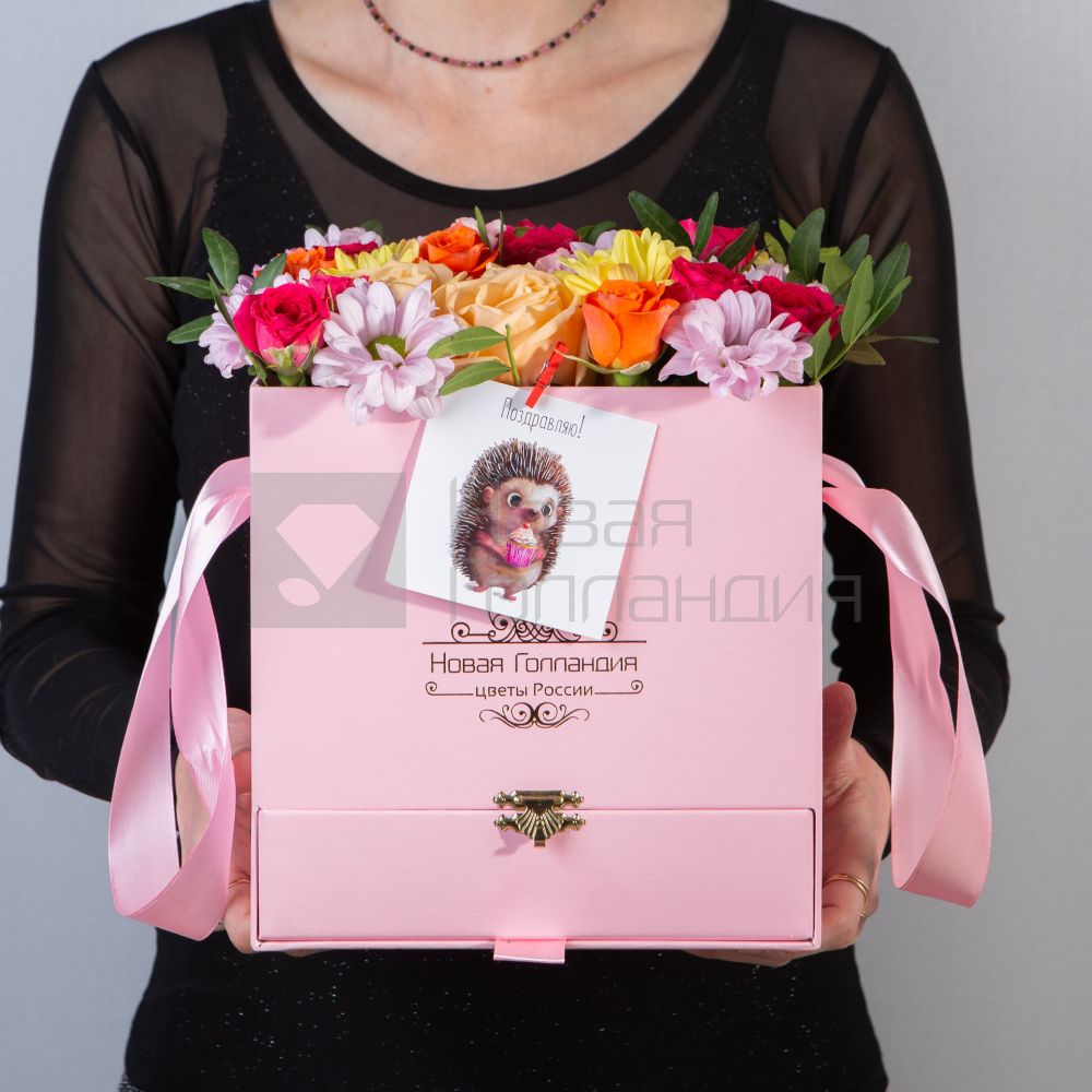 Розовая коробка шкатулка АКЦИЯ