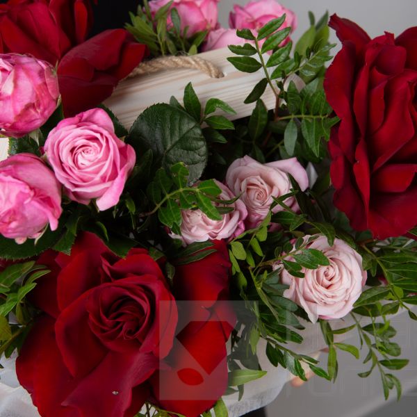 Букет "Французский сад в ящике"