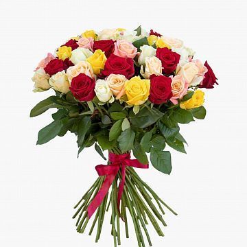 Букет 51 роза микс 50 см. Букет 51 роза микс 50 см.