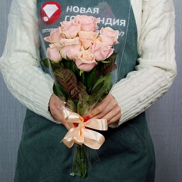 Букет 9 нюдовых роз Букет 9 нюдовых роз